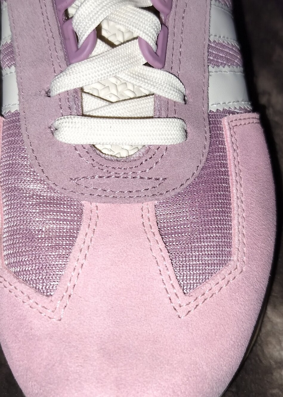 adidas Women's Lavender & Light Pink Suede Sneaker